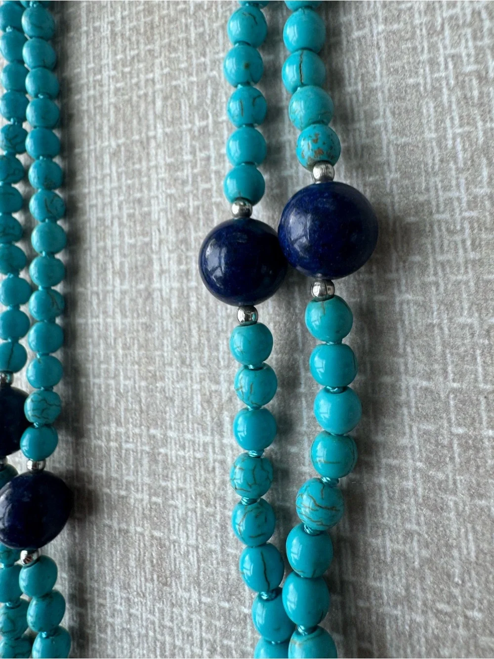 NWOT Polo Ralph Lauren Turquoise and Lapis Lazuli Necklace